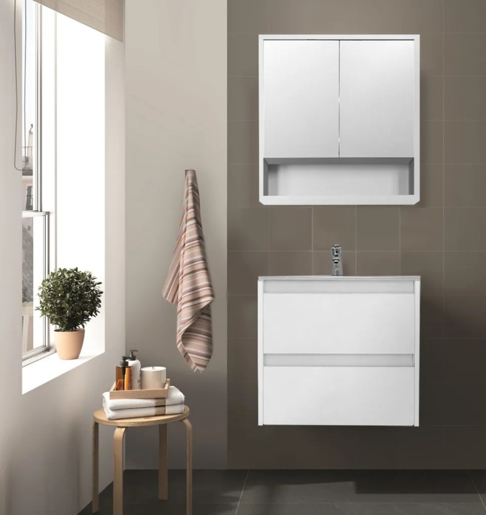 Mobilier complet de baie Porto 60, alb