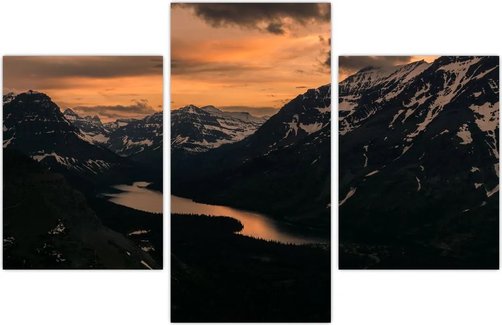 Tablou - Lac între munți (90x60 cm)