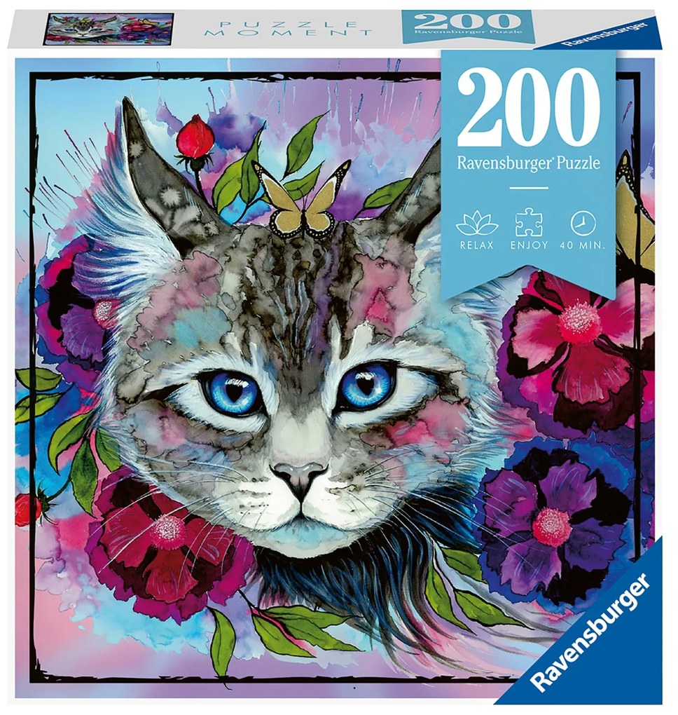 PUZZLE OCHI DE PISICA, 200 PIESE - RAVENSBURGER (RVSPA12960)