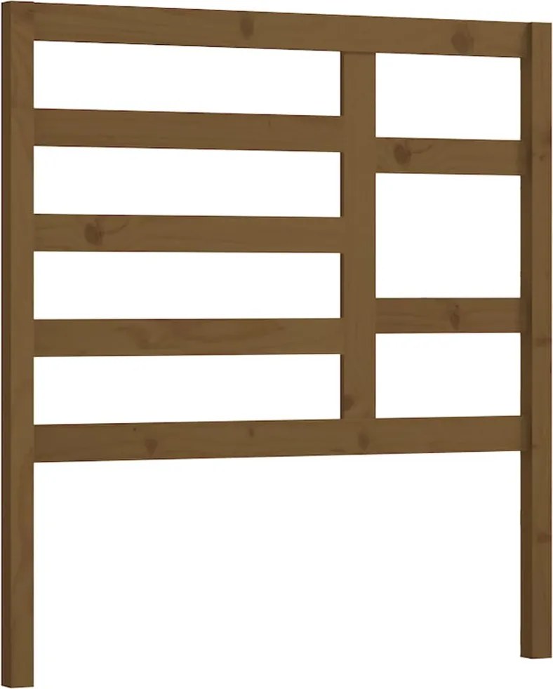 vidaXL Tăblie de pat, maro miere, 81x4x104 cm, lemn masiv de pin