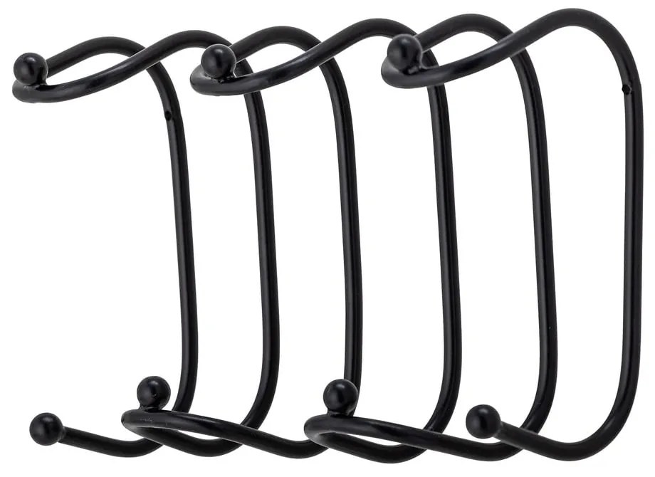 Cuier de perete negru din metal Maltha – Bloomingville