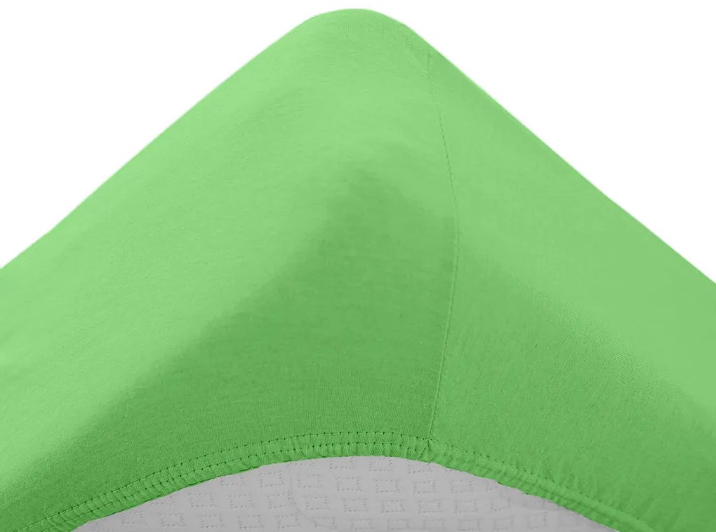 Cearsaf Jersey pentru patut de copii fistic 70 x 140 cm