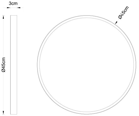 Plafonieră LED TIBEY LED/30W/230V d. 45 cm Globo 12381-30