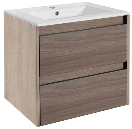 Dulap de bază Porto 60 cu chiuvetă, stejar sonoma și ulm rauna