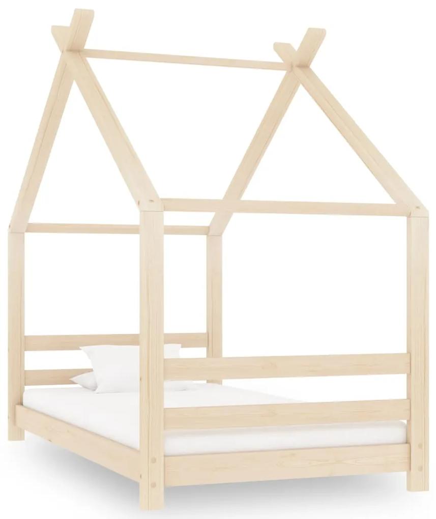 289608 vidaXL Cadru de pat pentru copii, 80 x 160 cm, lemn masiv de pin