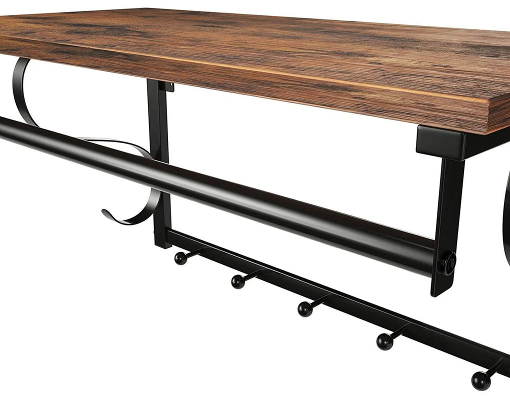 Cuier de perete TAYLOR, maro