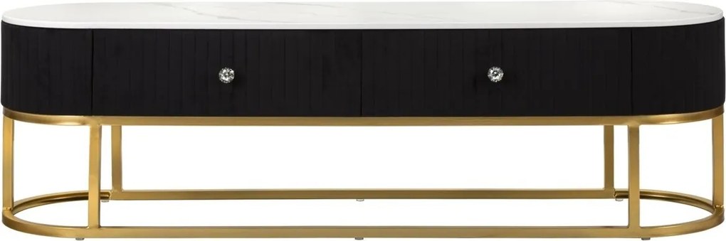 Comoda TV Montpellier, Mauro Ferretti, 150x42x45 cm, fier, multicolor