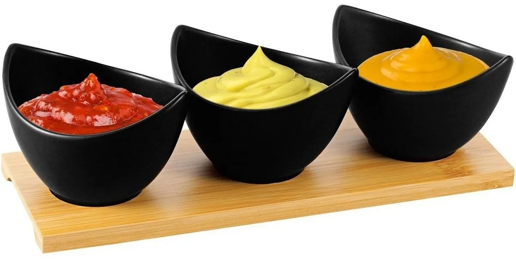 Set de servire Florina Adria, negru