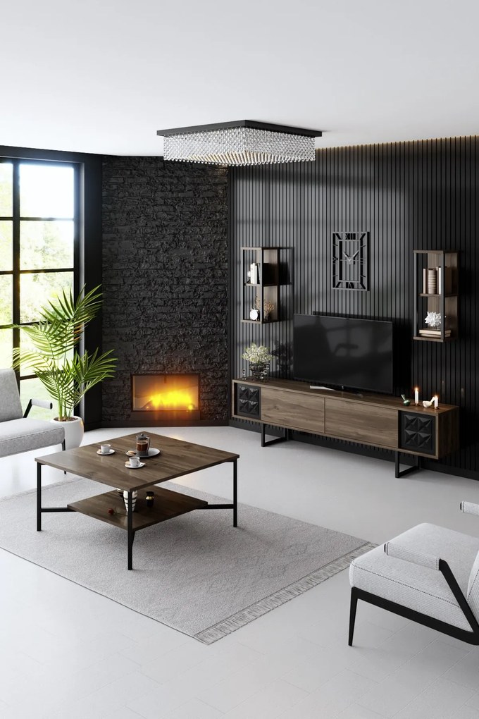Mobilier living Buon 2 (Nuc + Negru). 1072960