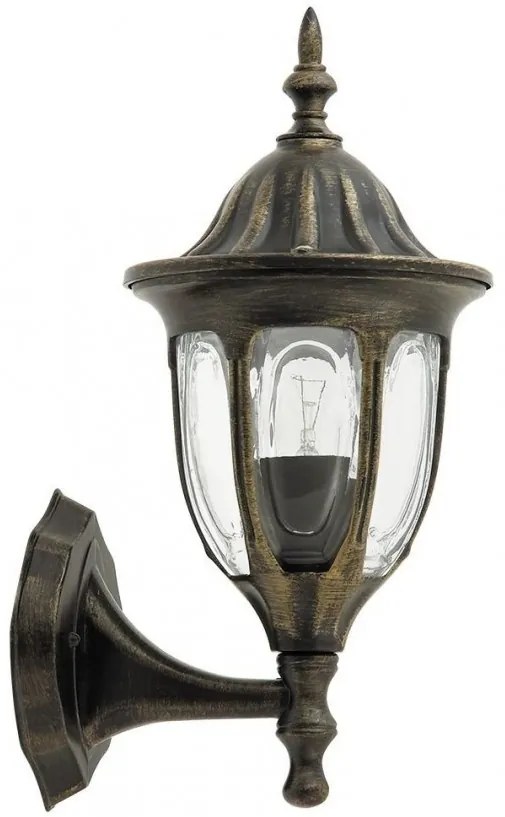 Aplica de perete exterior IP43, up light, auriu antic Milano 8372 RX