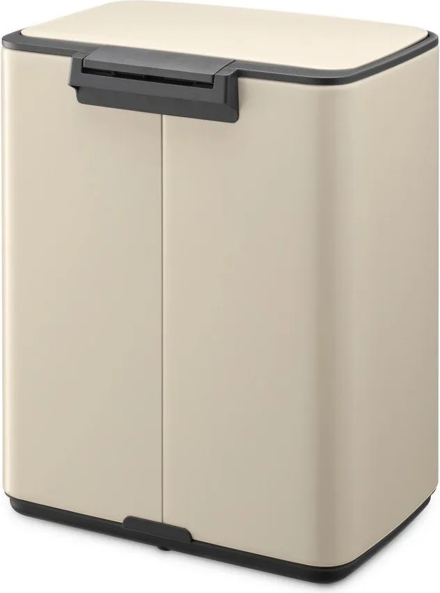 Coș de gunoi bej cu pedală din oțel 12 l Bo – Brabantia