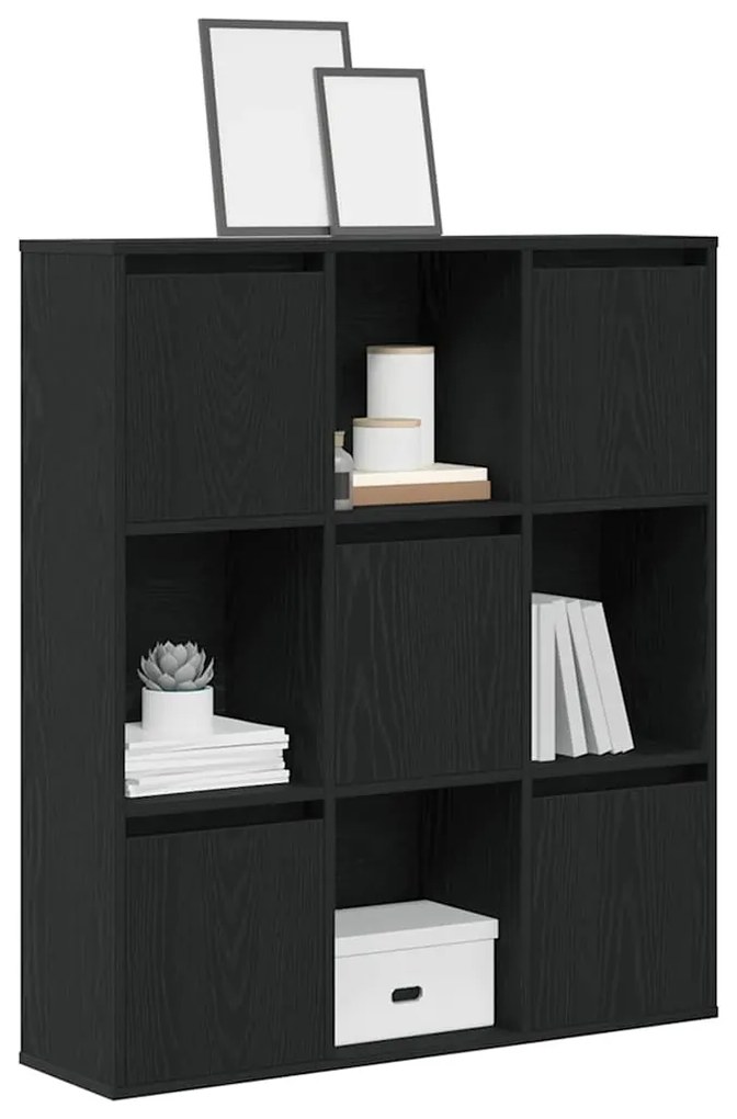 vidaXL Bibliotecă Stejar negru 89x24x101,5 cm Lemn prelucrat