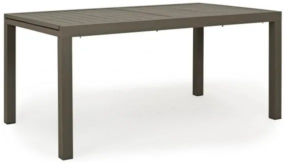 Masa extensibila, din aluminiu, cafenie, 160/240x90 cm, Hilde, Yes