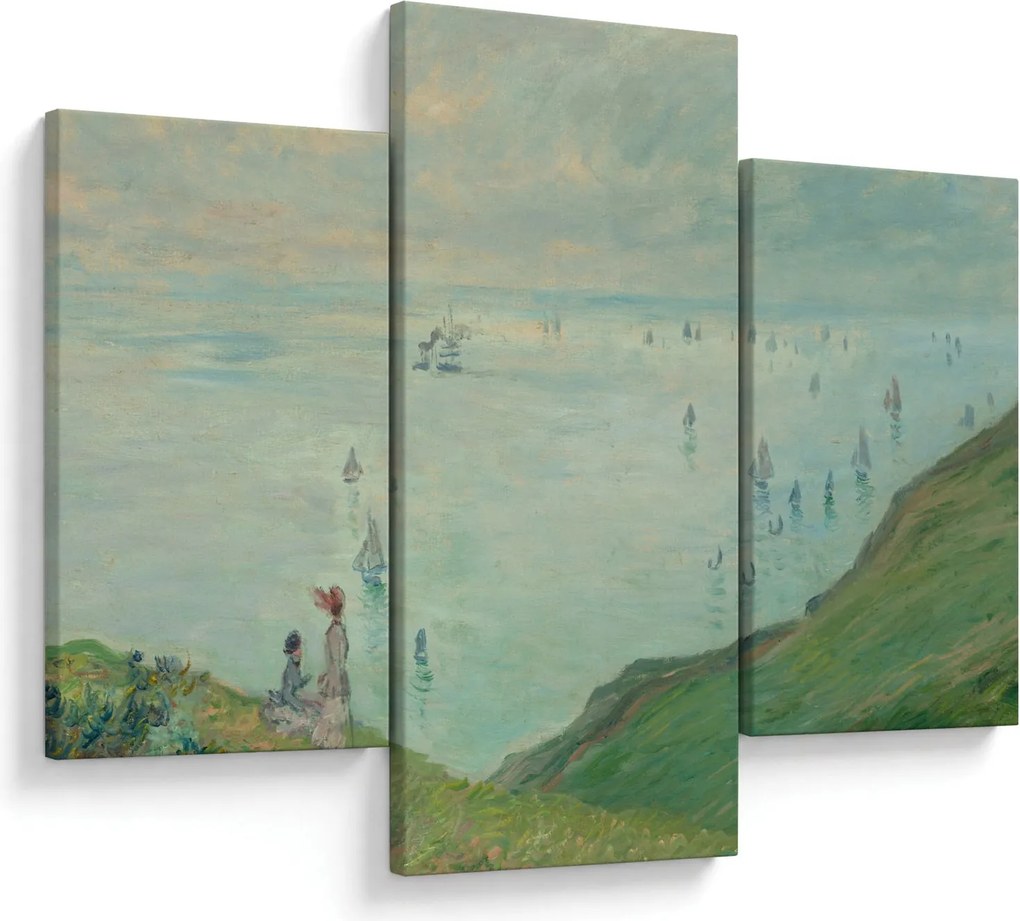 Tablou - Henri Fantin-Latour, Cliffs at Pourville, reproducere (90x60 cm)