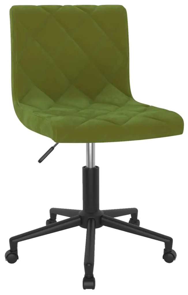 3086561 vidaXL Scaune de bucătărie pivotante, 4 buc., verde deschis, catifea