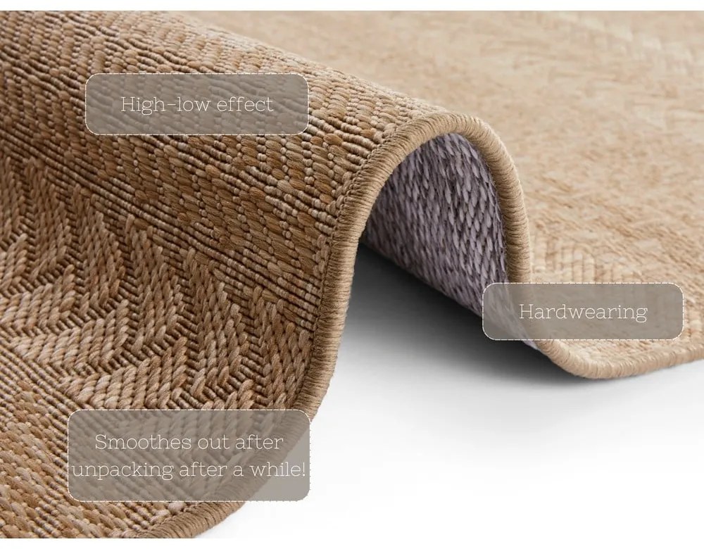 Covor adecvat interior/exterior NORTHRUGS Granado, 200 x 290 cm, maro