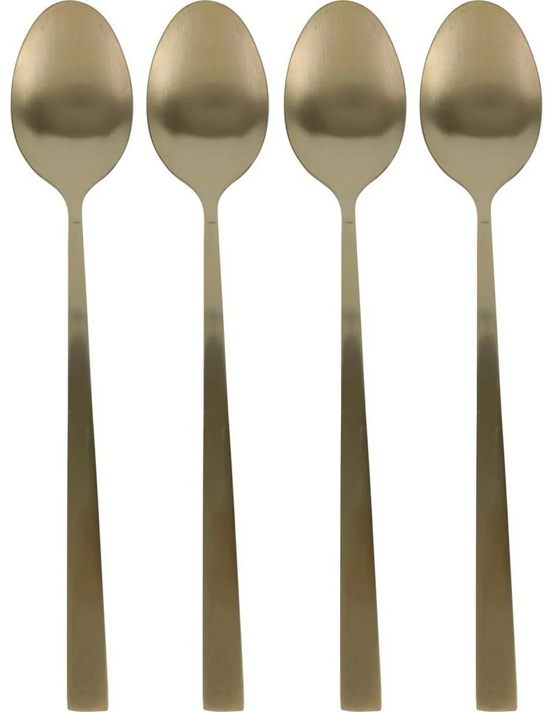 Set de linguri de cocktail aurii EH 4 buc, 18 cm, 18 cm