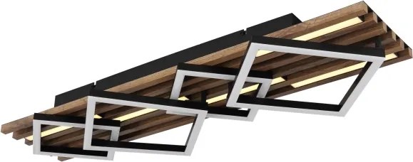 Globo 67344D3 - Plafonieră LED OBRIEN LED/30W/230V + LED/12W 3000K 31x82cm