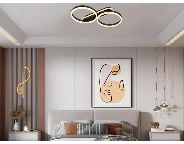 Plafonier LED reglabil LED/60W/230V 3000-6500K + telecomandă