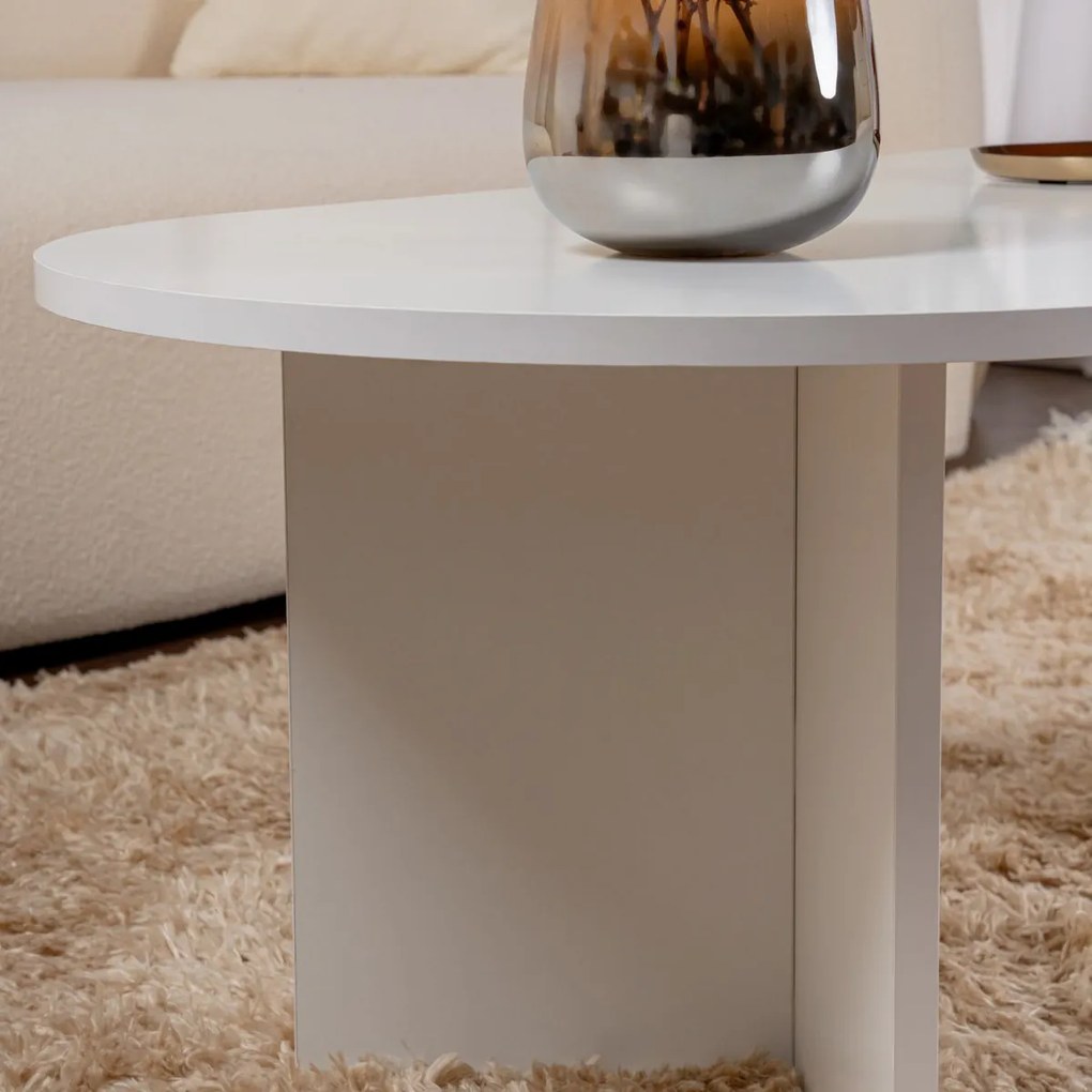 Masă de cafea Sable White