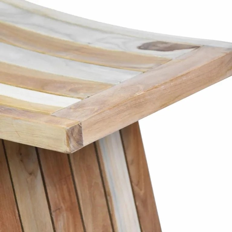 Taburet DIVERO, tec masiv tratat, 60 x 35 x 45 cm