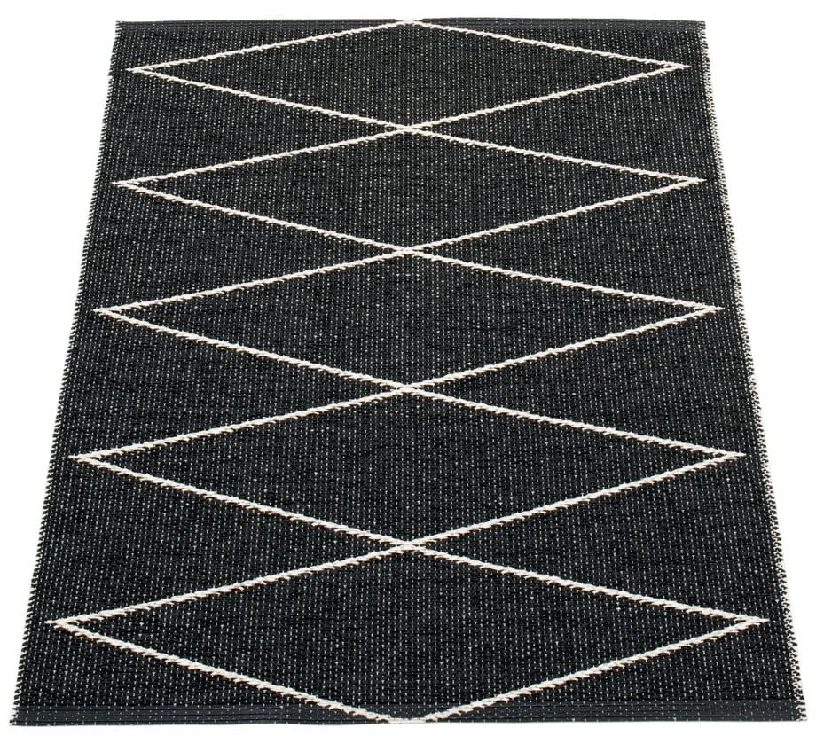 Covor pentru exterior și interior negru 70x100 cm Max Black – Pappelina