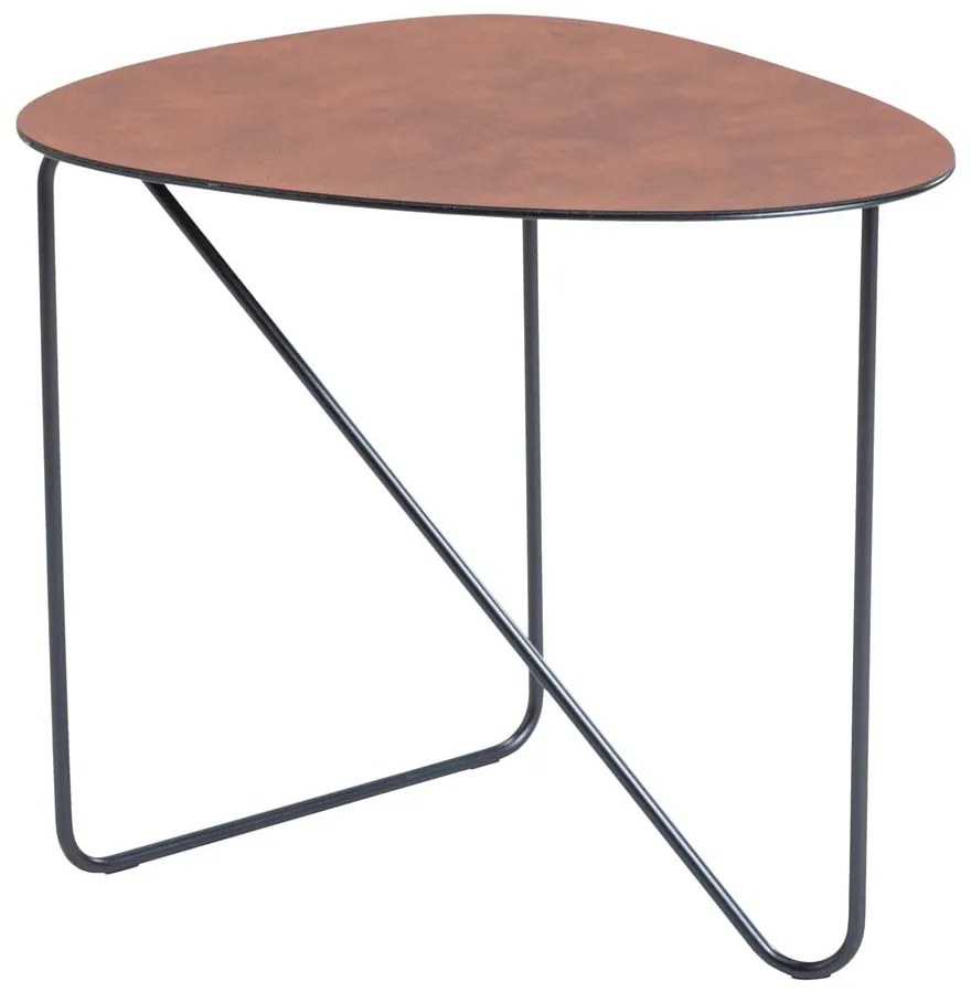 Măsuță de cafea maro coniac din metal 37x44 cm Curve M Bull – LIND DNA