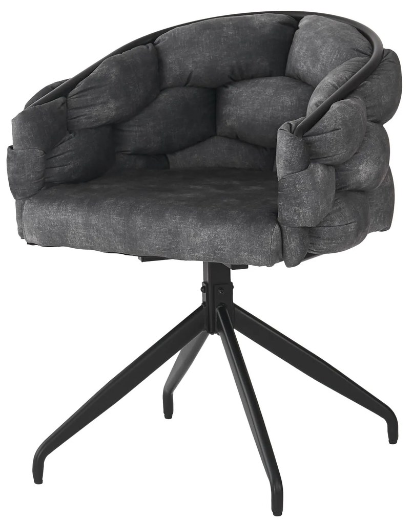 Set de 2 scaune din catifea, Gri | Aosom Romania