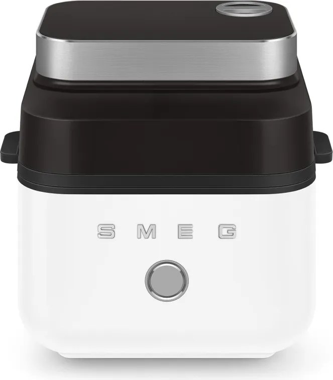 Friteuza cu aer cald Smeg Collezione AFC01WHMAU, 1450 W, 7,3 l, 40-200 °C, 7 programe, Mod dublu, Comandă tactila, Timer, LED, Alb