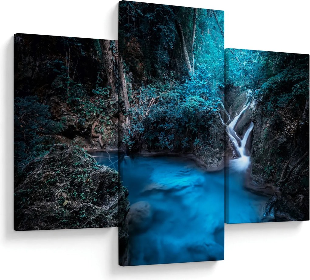 Tablou - Noaptea magică în pădurea tropicală (90x60 cm)