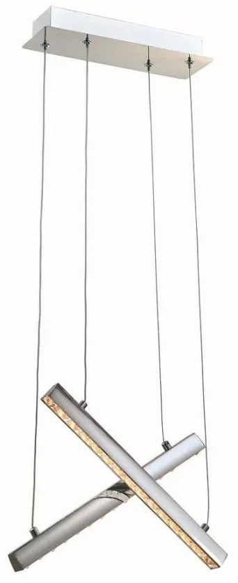 Lustră LED pe cablu ALIKANTE LED/14W/230V crom