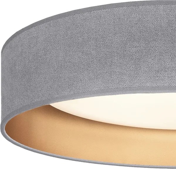 Brilagi-LED Lampă dimabilă VELVET SM. VARI 24W/230V 3000-6500K Ø 45 cm gri/auriu + telecomandă