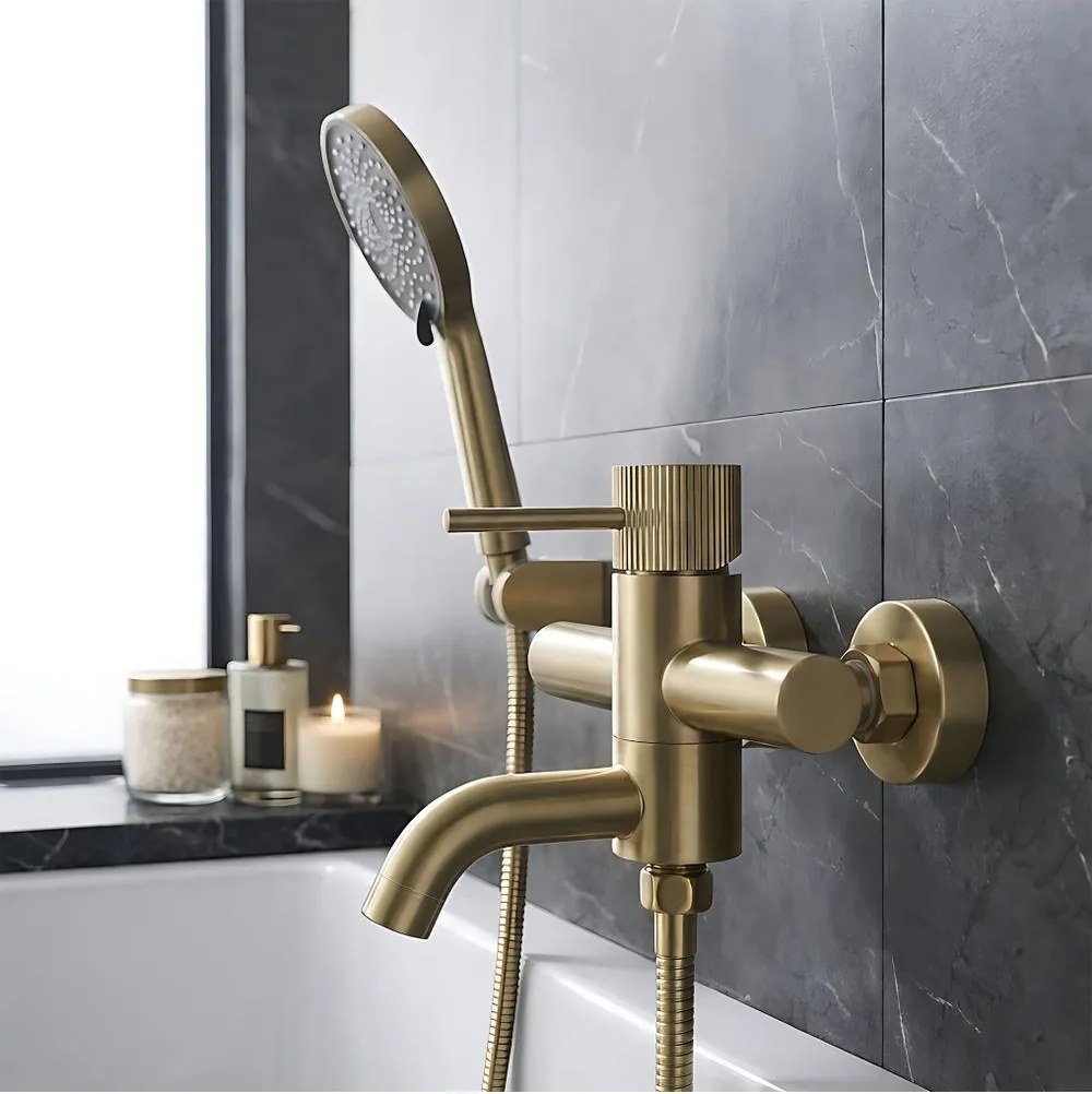 Baterie cada Rea Lungo Stripe auriu periat