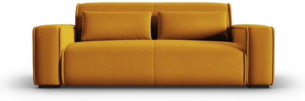 Canapea Lina cu 3 locuri si tapiterie din catifea