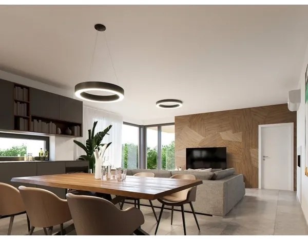 Lustră LED dimabilă pe cablu SATURN LED/50W/230V 3000K/4000K alb LED2