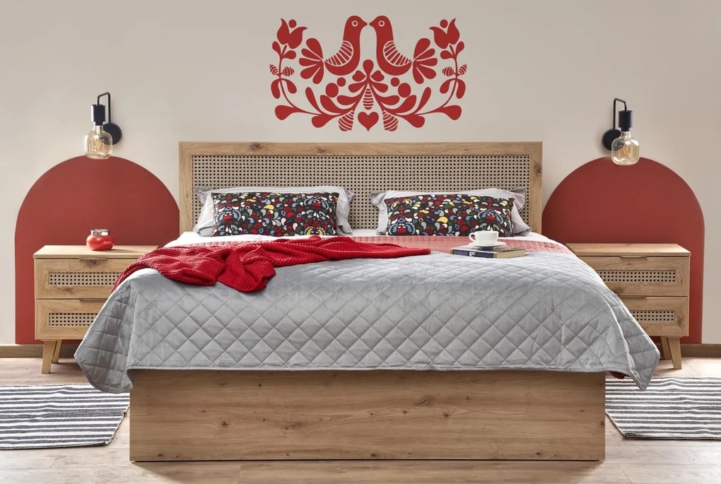Pat Borneo LOZ 160x200 cm stejar artizan/negru