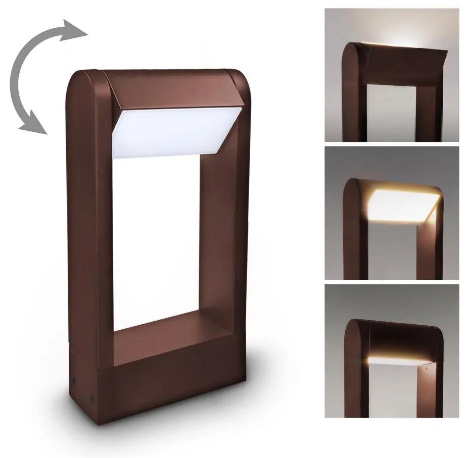 Brilagi - Lampă LED de exterior CROTONE LED/7W/230V maro IP54 30 cm