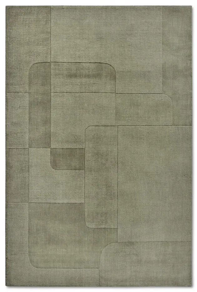 Covor verde țesut manual din lână 80x150 cm Charlotte – Villeroy&amp;Boch