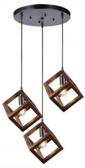 Suspensie rustica 3 becuri E27 Rhombus KL113017 Klausen