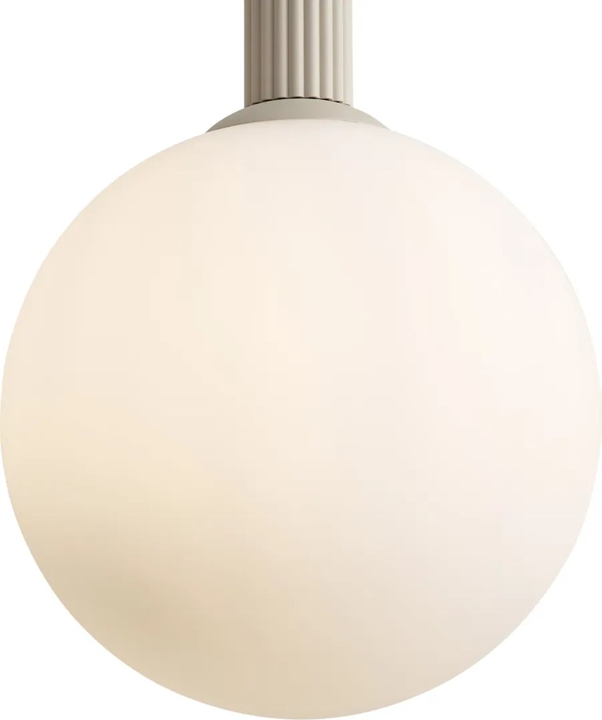 Lampă suspendată scandinavă Bej cu sticlă opală - Polly