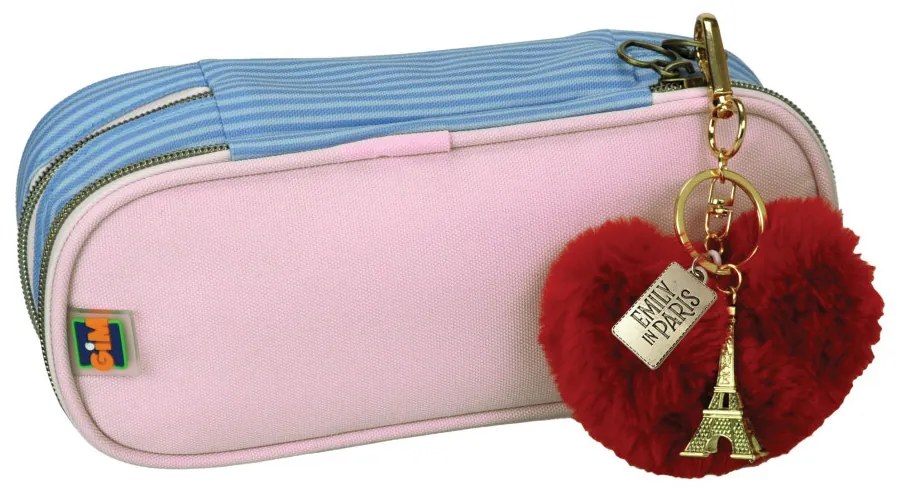 Film Heart Emily în Paris penar cu 3 compartimente cu decor de 23,5 cm