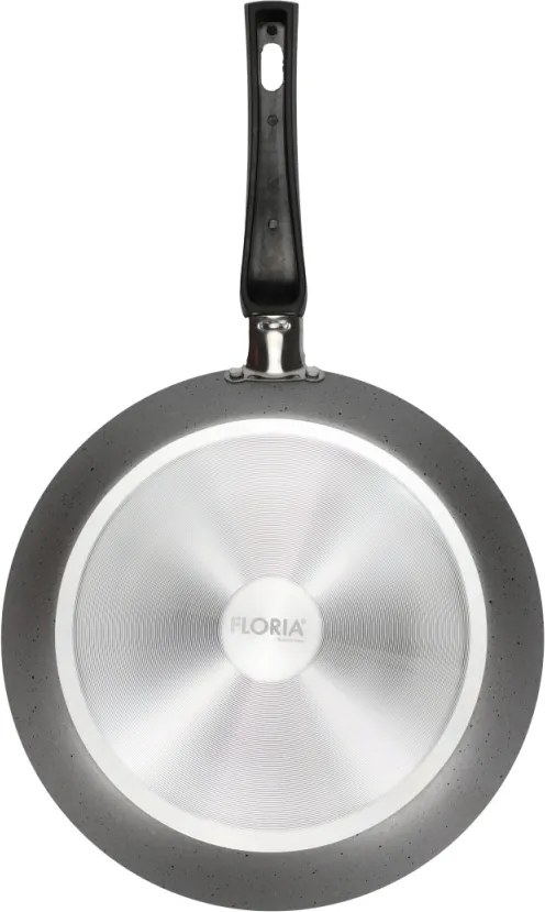 Tigaie aluminiu Floria ZLN2009 pentru clatite, Diametru 24 cm, 2 straturi Non-Stick, Maner din bachelita, Compatibil masina de spalat vase