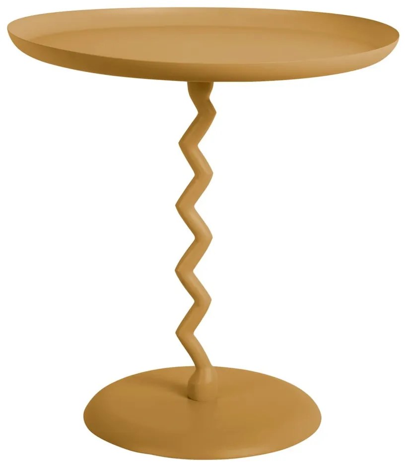 Măsuță auxiliară rotundă din metal ø 40 cm Zig Zag – Leitmotiv