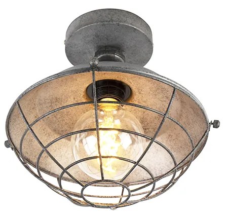 Plafoniera industriala argintiu antic 25.5 cm - Course