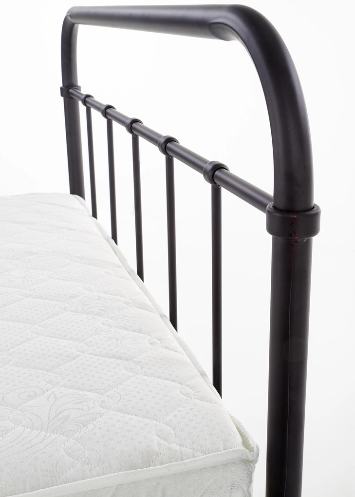 Pat de o persoană 120 cm Lashell 120 (fără saltea) (negru). 1039456