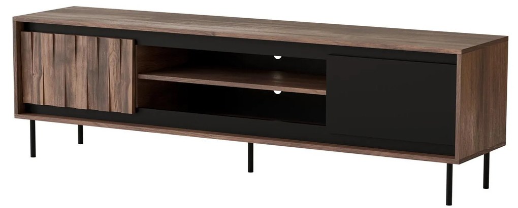 Masă de cafea/Dulap Sting RTV1 (nuc + negru). 1092422