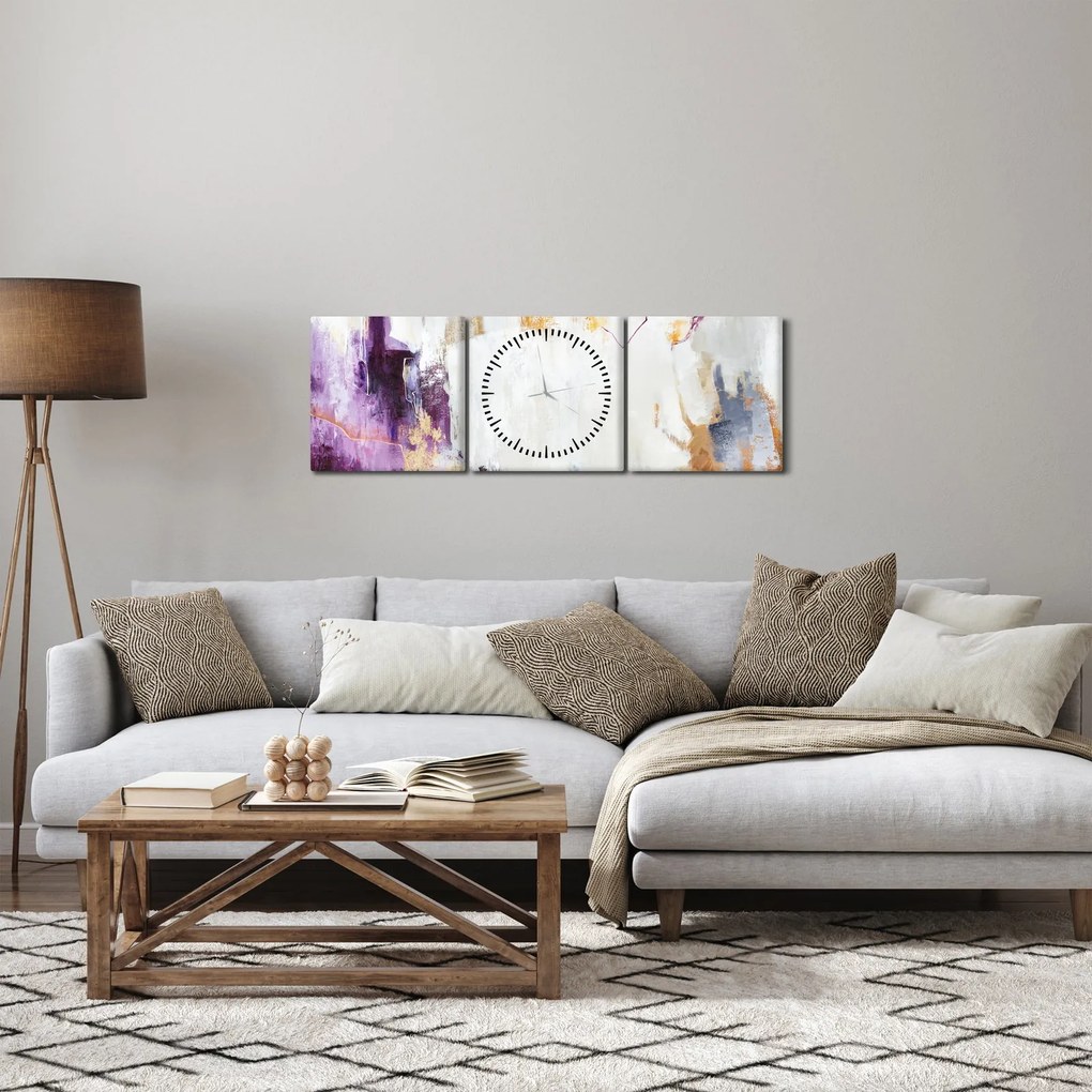 Tablou - Abstract (cu ceas) (90x30 cm)
