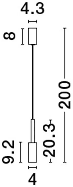 Pendul LED modern design minimalist JOY