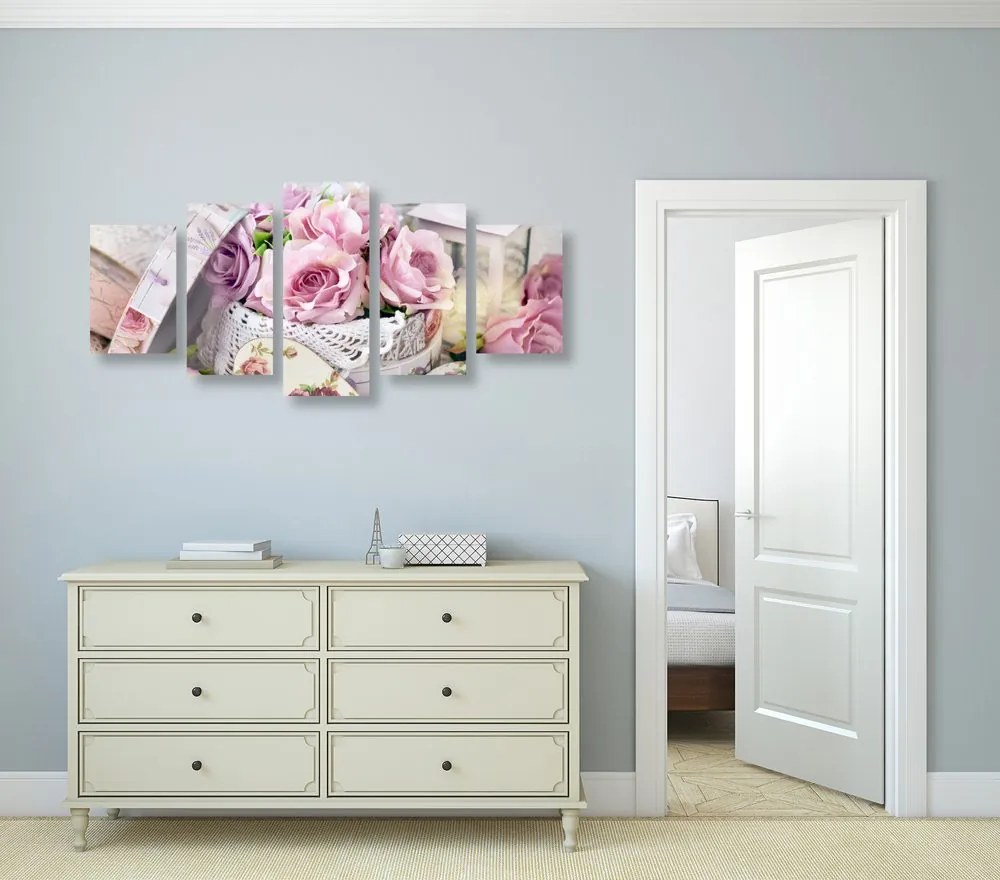 Tablou 5-piesestilul vintage romantic