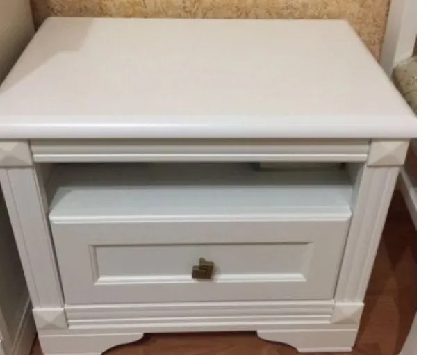 Dormitor Kleo cu Dulap 4 Usi MDF Alb